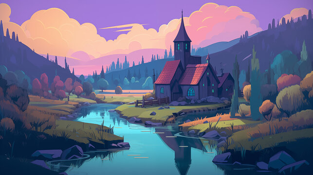 church in the mountains