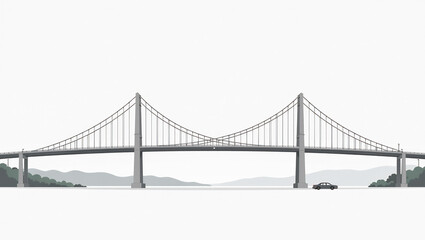 Obraz premium Newburgh-Beacon Bridge Deck