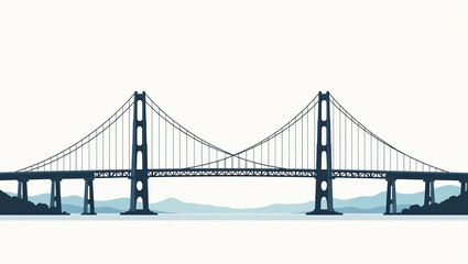 Obraz premium Mid-Hudson Bridge Suspension Towers