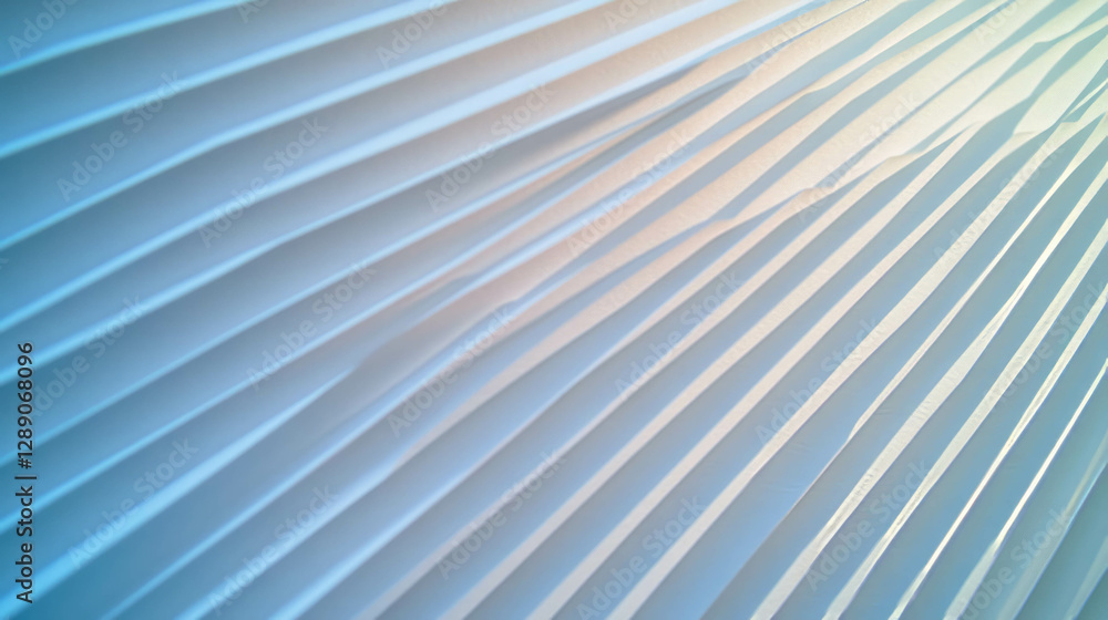Aufkleber Abstract light and shadow pattern on sharp ribbed white texture for modern design