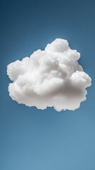 A massive white cloud floated gracefully across the vast expanse of a clear blue sky during the warm afternoon hours