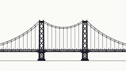 Obraz premium Williamsburg Bridge Lattice Towers