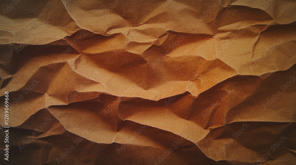 Poster abstract craft paper texture with coarse wavy ribbed pattern for creative design