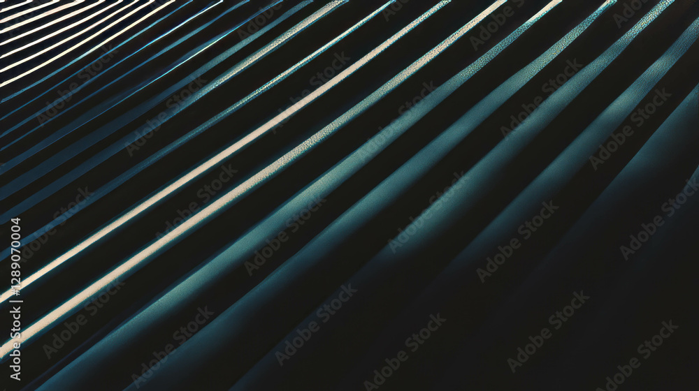 Poster Abstract diagonal ribbed texture with depth for creative design and craft projects