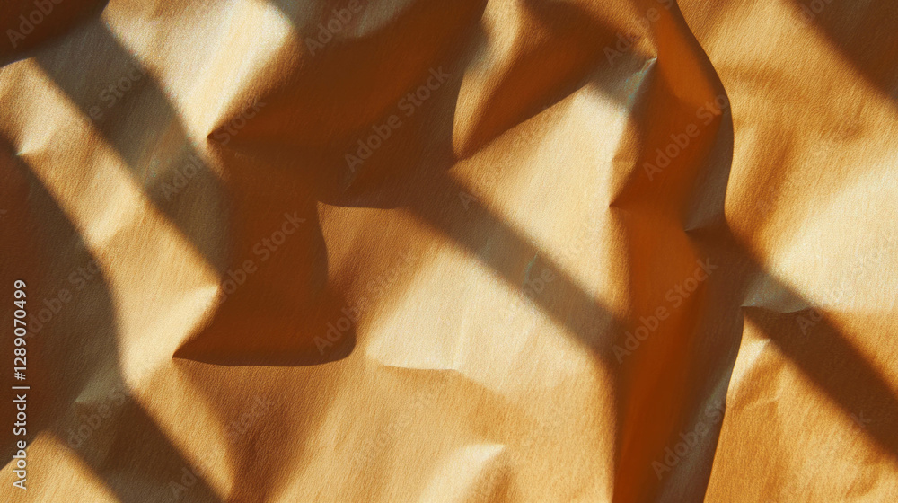 Poster Textured craft paper background with diagonal ribbing for creative design projects