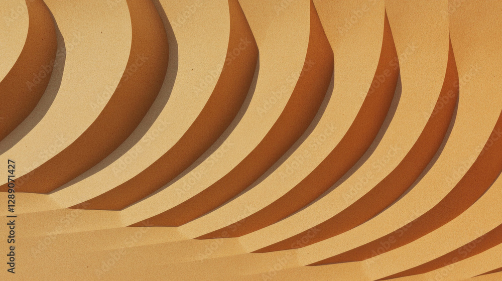 Aufkleber Abstract geometric pattern with rounded intersecting ridges for modern design
