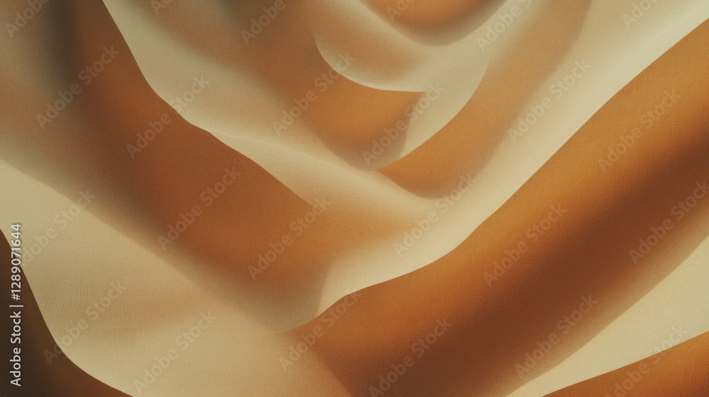 Poster Abstract pattern of rounded intersecting ribbons for modern design