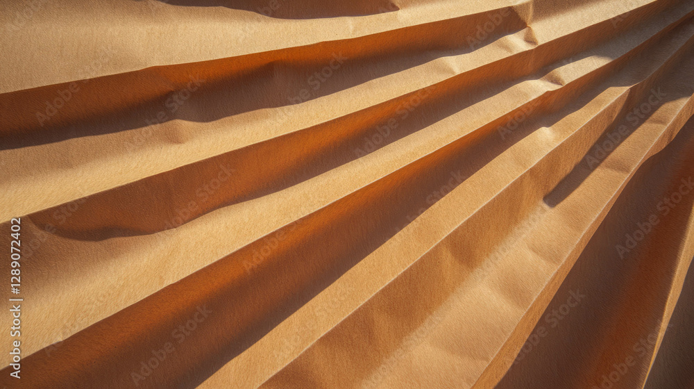 Aufkleber Abstract ribbed craft texture with sharp angled patterns for creative design