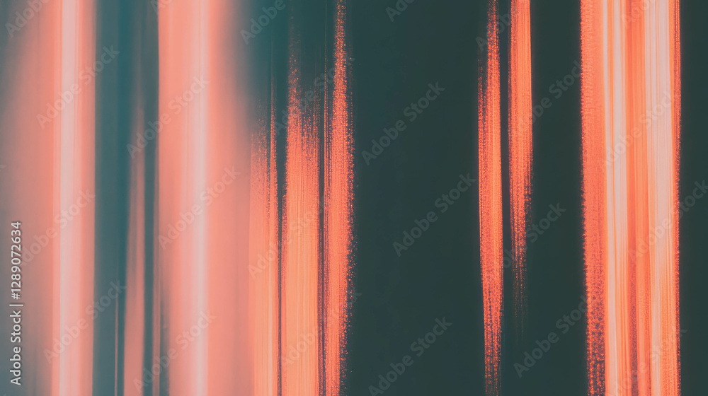 Poster Abstract texture of sharp vertical ribbed lines with bold colors for artistic background design