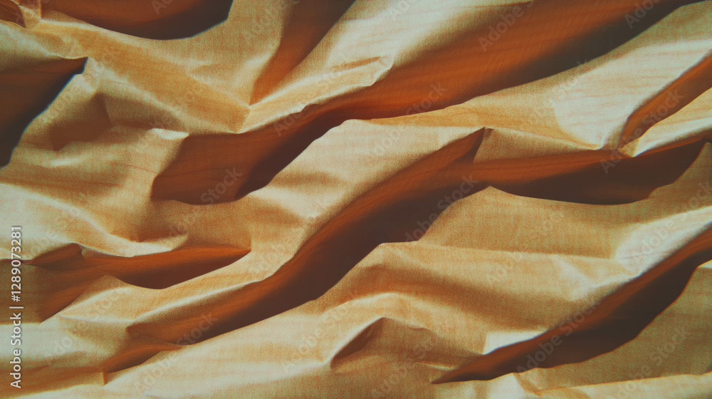 Aufkleber abstract wavy ribbed texture of craft paper for art and design
