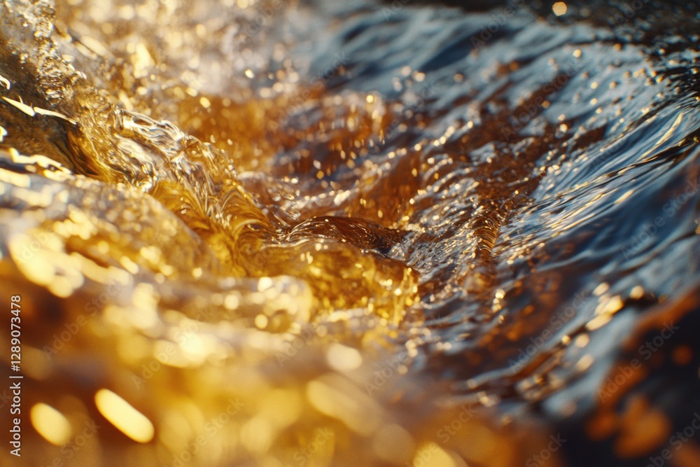 Poster a close-up shot of a wave in the ocean, suitable for use as a background or texture
