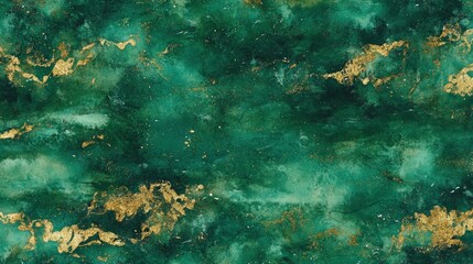 Fototapeta premium Elegant Green and Gold Abstract Background for Creative Projects