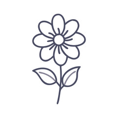 abstract flower vector illustration design