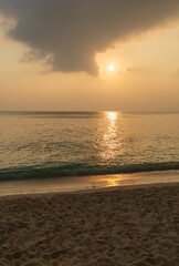 Sunset on the Indian Ocean coast
