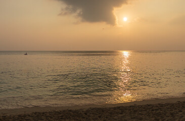 Sunset on the Indian Ocean coast