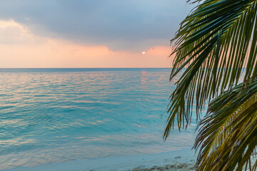 Sunset on the Indian Ocean coast