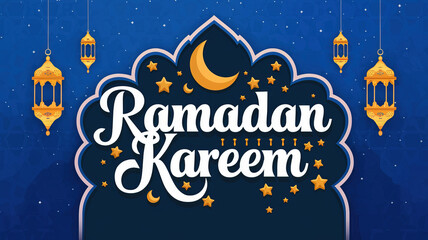 Fototapeta premium hires DESIGN Ramadan crescent Eid decor Islamic items DESIGN VECTOR POSTER 