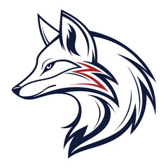 Obraz premium fox head logo vector template business logo concept