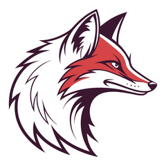 fox head logo vector template business logo concept