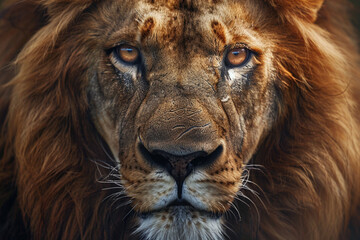 Naklejka premium portrait of a lion