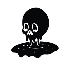 Skull Silhouette vector.