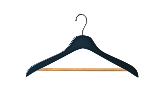 Empty clothes hanger on transparent background. high resolution PNG file - Powered by Adobe