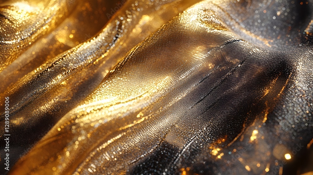Aufkleber captivating abstract visuals featuring mesmerizing fractal flames with iridescent glittering plasma 