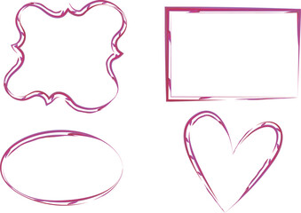 bright purple abstract decorative different shapes