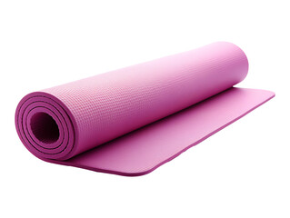 Pink Yoga Mat isolated on transparent background