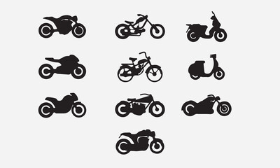 black motorbike