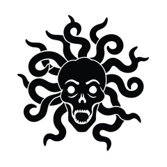 Skull Silhouette vector.