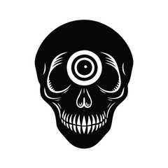 Skull Silhouette vector.
