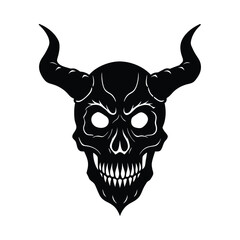 Skull Silhouette vector.