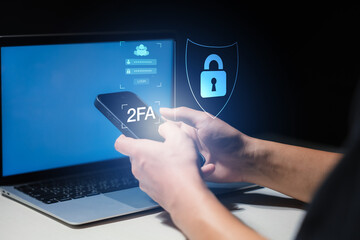 cybersecurity concept, user privacy security and encryption, secure internet access Future technology and cybernetics, screen padlock.