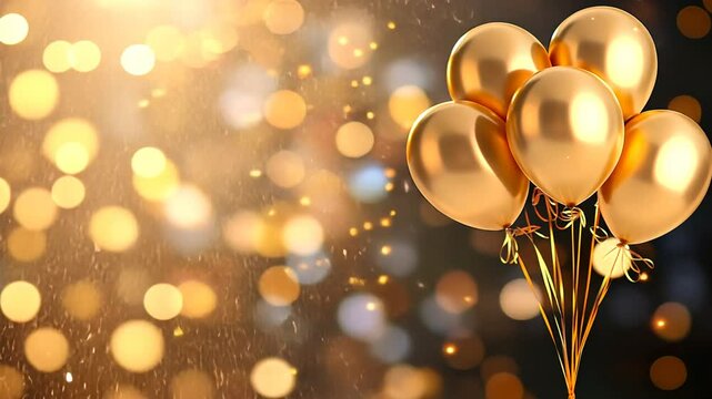 Golden 50th Birthday Balloons Celebrating Milestones and Joy