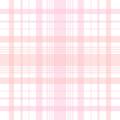 Soft pink and white tartan pattern with a delicate, feminine touch. Ideal for fashion, stationery, fabric design, and baby-themed projects. A charming, seamless pattern for versatile designs.