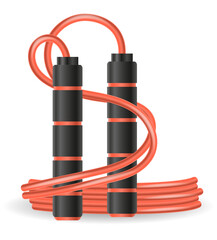skipping rope sports equipment for fitness stock cartoon vector illustration isolated on white background