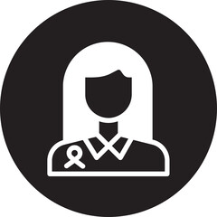 volunteer glyph icon