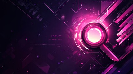 Obraz premium High tech background with a key. Internet security. Cybersecurity.