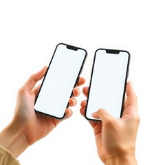 Hand Holding Smartphone Mockup for App and Marketing Design