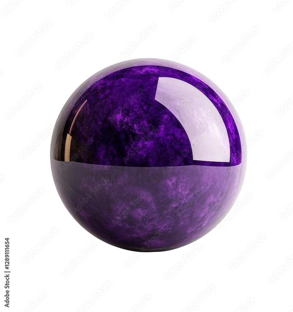 Poster purple ball on black background with unique texture and pattern for abstract design concepts isolate