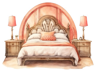 PNG Bedroom furniture architecture comfortable.