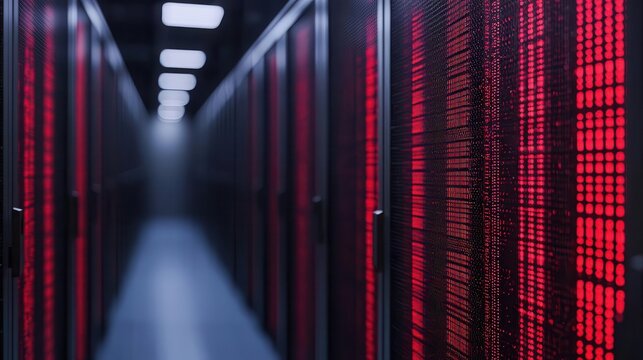 Secure government database with multilayered encryption, digital privacy and national security concept