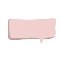 Pink speech bubble 2