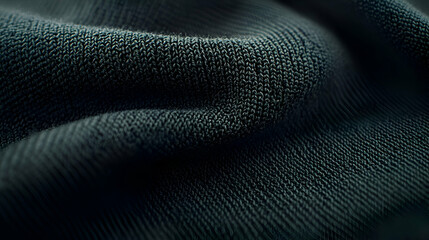 Dark Gray Fabric Texture Closeup