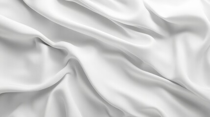 Fototapeta premium Elegant, flowing white fabric creates a soft and serene backdrop for any project.