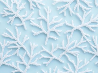 Closeup of intricate frost patterns on a windowpane, delicate winter magic