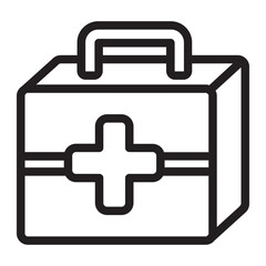Fototapeta premium First Aid Kit line icon