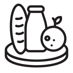 Food Donation line icon