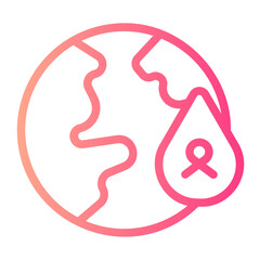 world blood donor day gradient icon